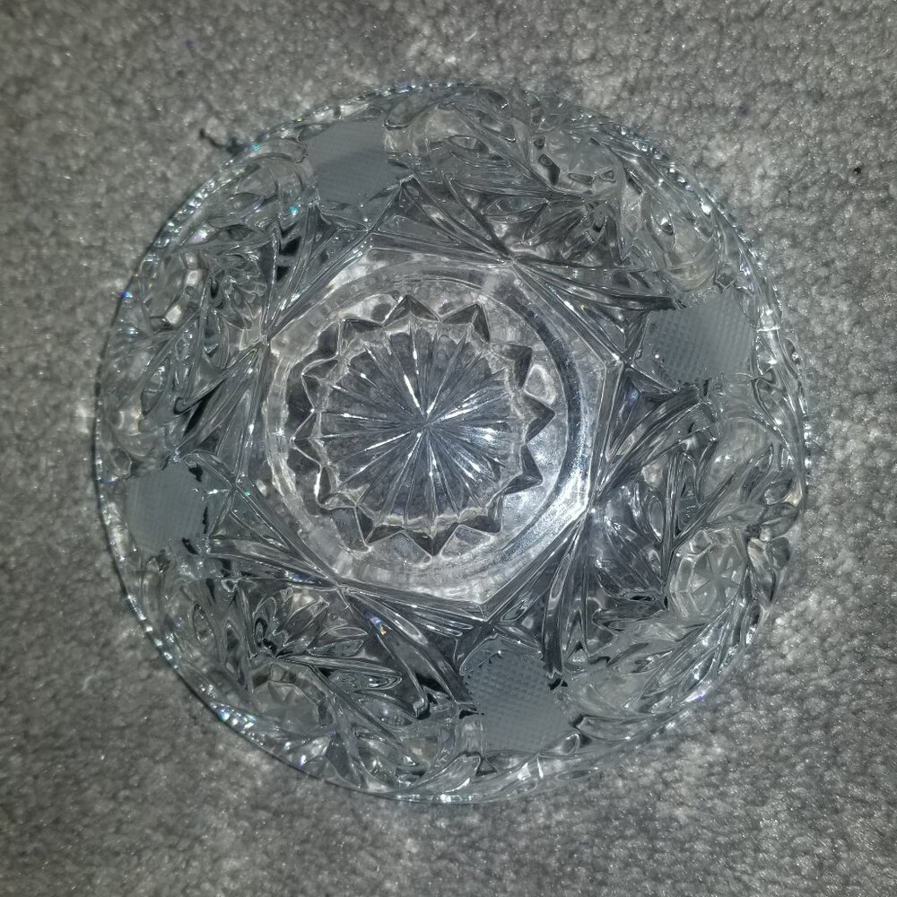 Vintage "Czechoslovakian" crystal ashtray